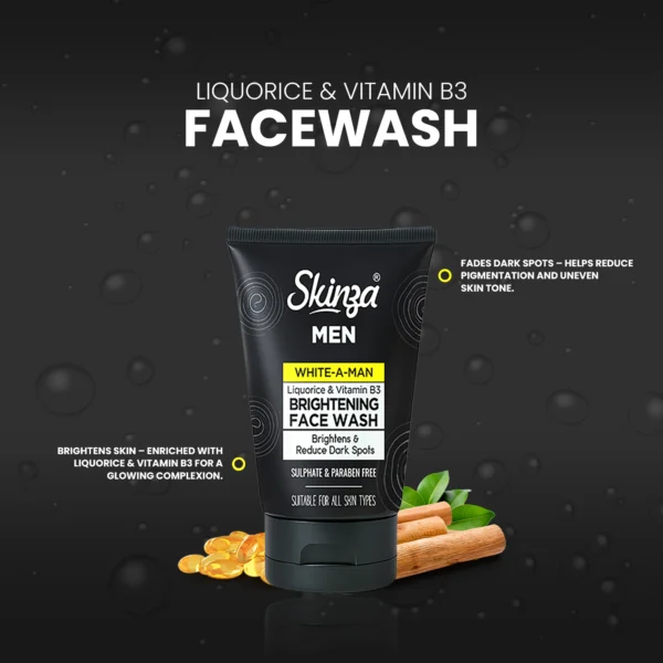 Mens Liquorice & Vitamin B3 Facewash "100ml"